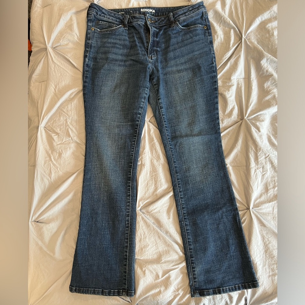 Kohl’s, Sonoma Boot Cut Jeans, Size 14